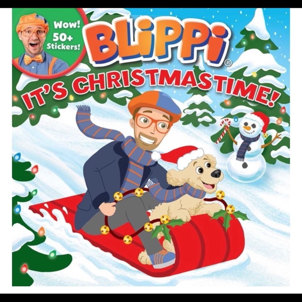 🆕BLIPPI BOOK WITH STICKERS